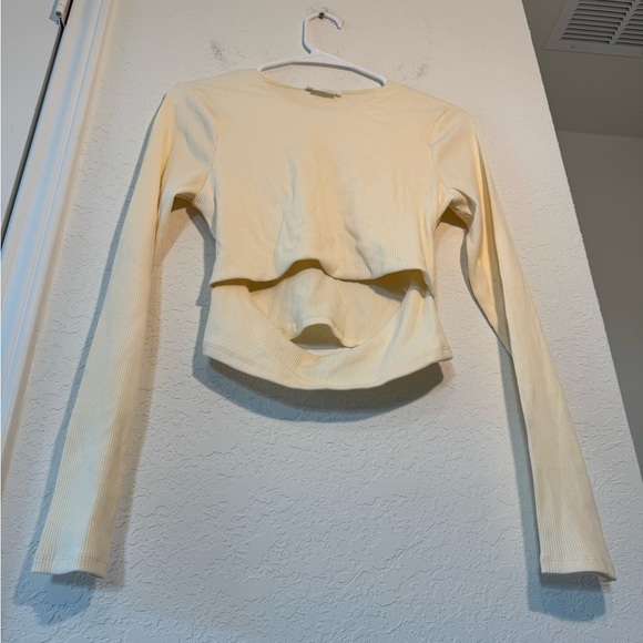 Lovers and Friends Clea Top Ivory Long Sleeve Womens Size Medium NWT - Picture 4 of 8